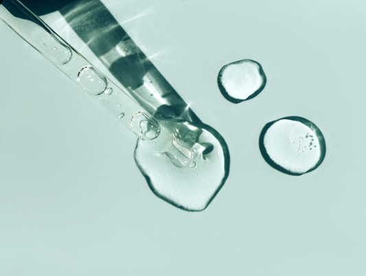 Niacinamide on a dropper close up