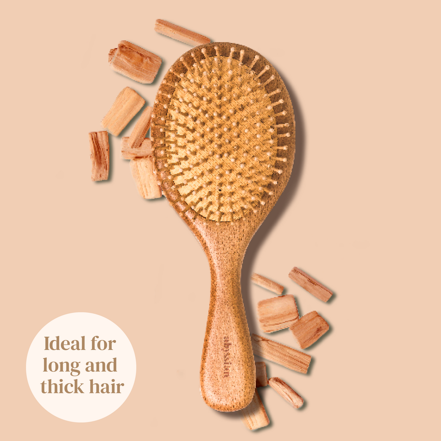 Brosse à Cheveux Paddle Schima Wood